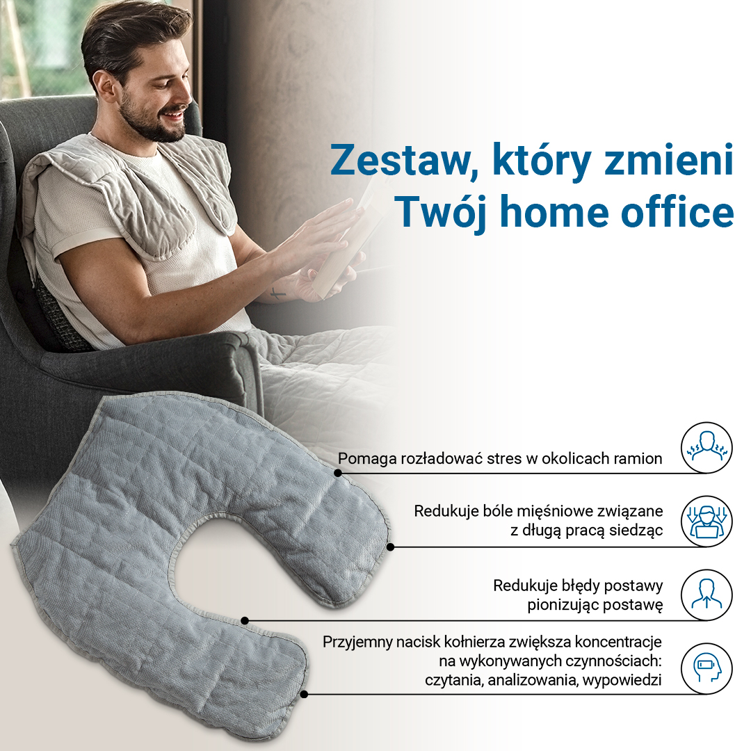 Zestaw Home Office cechy kołnierza obciążeniowego