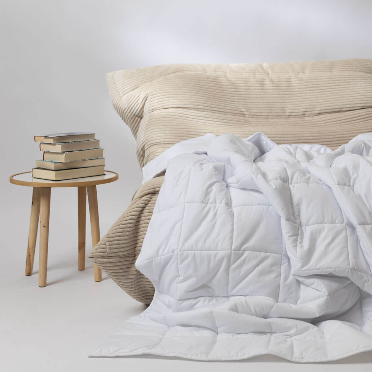 Poszewka Basic Biała Kołdry obciążeniowe Gravity Blankets Polska